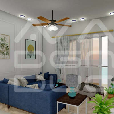 *3D Visualisation.*
Realistic interior 3d Visualization with:
1. Furniture scheme.
2. False ceiling
3. Wall textures.
4. Interior decorations.