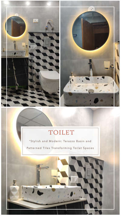 Stylish and modern Toilet design.

#InteriorDesigner #toiletinterior #toiletdesign #toilets #terrazzo #interiorcontractors #interiorarchitect