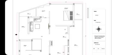 Ground Floor plan for 1500 sqft house. #3bhk #duplex #floorplan #Contractor #architecturedesigns #Architect