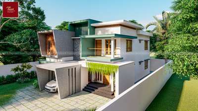 New Contemporary Home @ 6 cent For Mr. Baiju @ Nedumkandam, Idukki#plan #homedesignkerala #ElevationHome