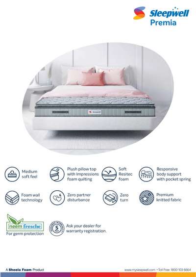 #sleepwell  #mattress  new range of sleepwell spring mattress