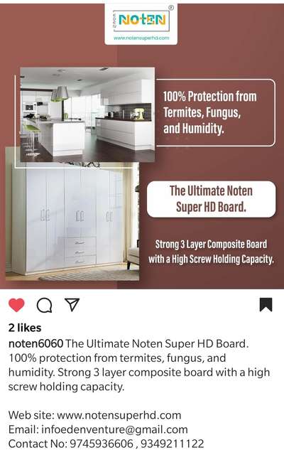 An ideal 3layer board for all interior & exterior needs with life time' warranty