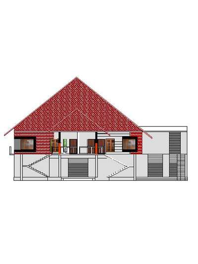 2d elevation front view