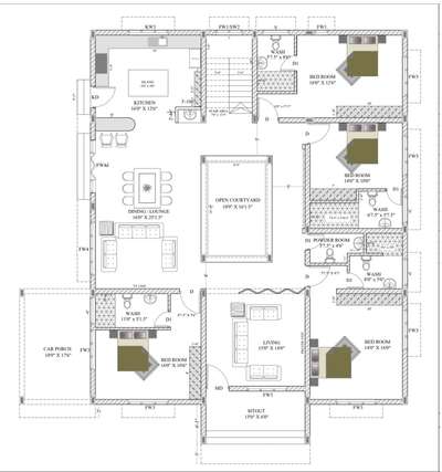 #plan  #4BHKPlans  #budgethomes  #courtyard   #naduvattom  #TraditionalHouse  #HouseConstruction  #architecturedesigns  #civilcontractors  #CivilEngineer  # #civilconcept  #KitchenLighting