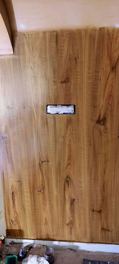 wall wood effect painting