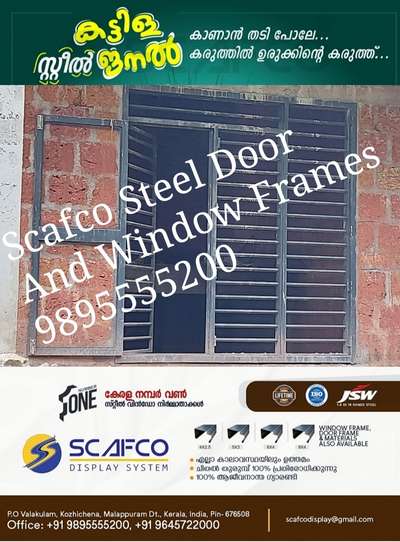 Scafco Steel Door Frame And Window Frames manufacturer 9895555200