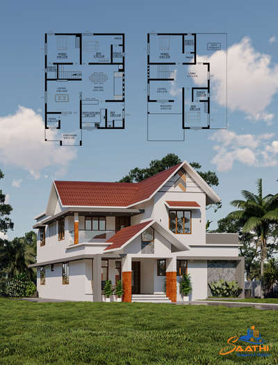 #4BHKPlans #2215sqft##Living  #dining#Courtyard#Verandah##kitchen##Workarea##4bedrooms##4Toilets##Lobby##Balcony