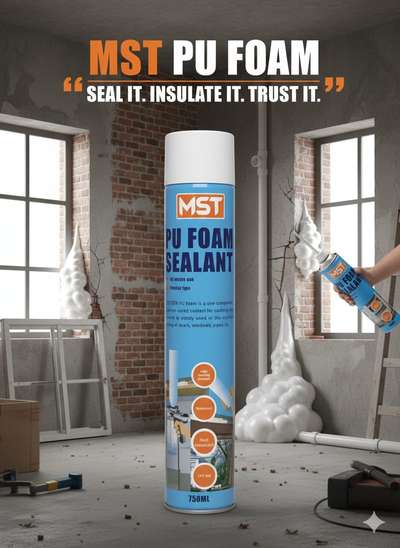 Introducing  PU Foam Sealant
Enhance your construction and insulation projects with the MST PU Foam Sealant. Designed for high-performance sealing and insulation, this product is perfect for filling gaps around doors, windows, and pipes. With features like high insulation, waterproofing, and CFC-free formulation, MST PU Foam Sealant ensures long-lasting protection and energy efficiency. Perfect for professionals and DIY enthusiasts alike, trust  for quality and reliability.