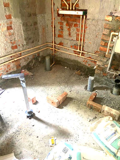 plumbing work site