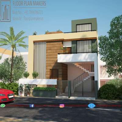 30x50 bungalow design at omax city 1 Indore 
 #ElevationDesign 
 #facadedesign 
 #bungalow 
 #CivilEngineer 
 #architecture