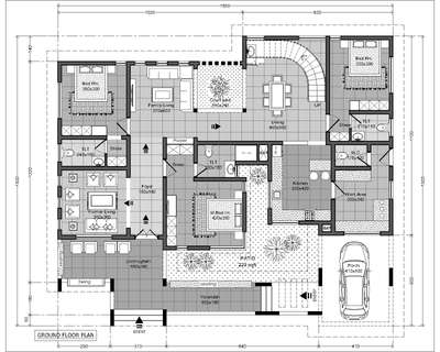 2D PLAN #LUXURY_INTERIOR  #sulthanbatheri  #4678 square feet