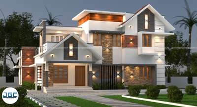 #3d elevation#two storey residential #contemporary com colonial