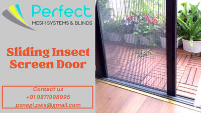 this is Our Sleek Bottom Sliding Insect Screen door. due to sleek bottom the moving In or out become easy without any obstruction. 

 #SlidingDoors #insectscreens #insect_screen #perfectwindowsolutions #perfectmeshsystem #mosquito_mesh #mosquitoscreen 
#upvc #AluminiumWindows #sleekbottomdoor #InteriorDesigner #Architectural&Interior