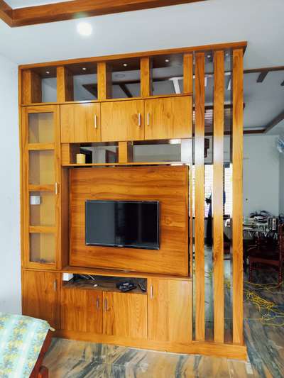 revolving tv unit with partition
 #newwork  #revolvingtvunit  #tvcabinet #modularTvunits #partitionpanel #LivingroomDesigns