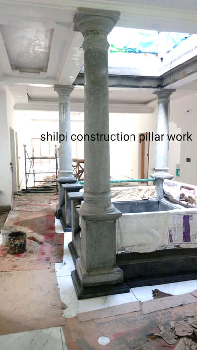 stone pillar work