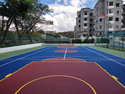 #basketball #sports #multipurposecourt 
#basketballcourtconstruction
#billnsnook #billnsnooksportsinfra 
#outdoorsports #keralagram