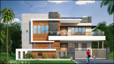 #3d Exterior Modern View