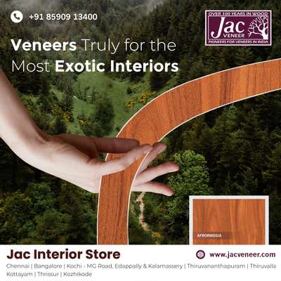 Visit Jac interior stores across Kerala, chennai and Bangalore
Call: +91 85909 13400 


#JacGroupIndia #jacveneer  #v