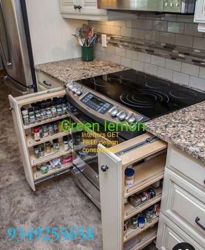 #Green lemon  Modular kitchen design #
