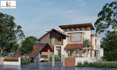 Mixed contemporary design

#50LakhHouse #HouseConstruction #Architectural&Interior 
#ContemporaryHouse #TraditionalHouse