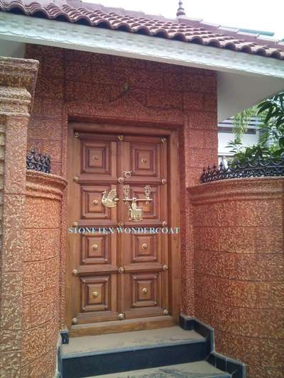 The stunning red laterite texture used in traditional Kerala main entrances  PADIPPURA  is a sight to behold! Its unique colours and texture are a reminder of the beauty and tradition of Kerala. The intricate patterns and designs of this laterite stone create an eye-catching entrance that is sure to make a lasting impression. 
#texturedpainting  #texture  #texturepainting  #keralatexturedesign #exterior  #exteriordesign  #exteriors  #padippura  #nalukettu #homedecor  #kerala  #traditional  #veedu  #lateritestone  #chenkallu  #viral #trendingkerala  #kottarakkara #kollam #keralaarchitecture