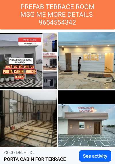 PORTABLE CABIN FOR TERRACE