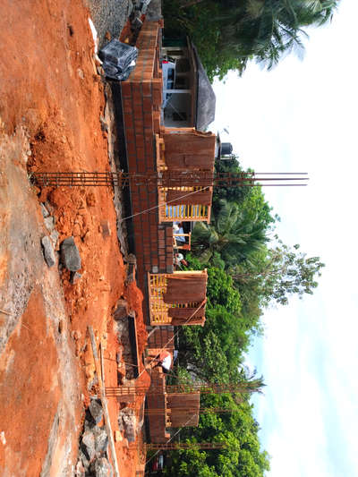 on going project @kaliyar,Thodupuzha #lateritemudblock