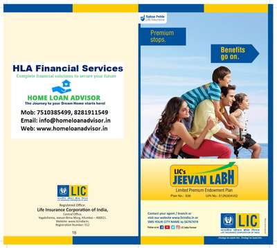 LIC Jeevan Labh Policy-936

LIC Jeevan Labh offers 2 core benefits of insurance and savings to policyholders. This savings plan also offers bonuses that increase the final returns that a customer is entitled to. This LIC policy not only provides a financial safety net for you in the future but also takes care of the financial needs of your family in your absence.

Mob : 075103 85499
Email: info@homeloanadvisor.in
Website : www.homeloanadvisor.in
