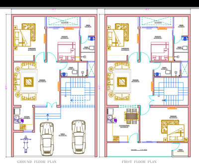 30x50east facing ground and first floor plan