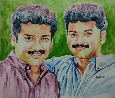 my water colouring. ഇതുപോലെ നിങ്ങളുടെ ചിത്രം വരയ്ക്കണോ, ഒരു  face 1500 രുപ മാത്രം 9562953223