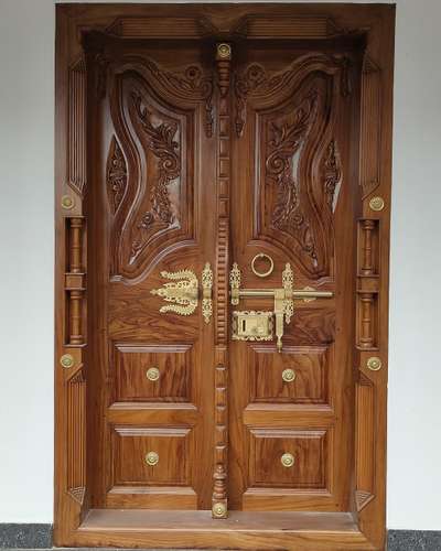 teak wood
full door and frame (wall thickness) with polish work finishing