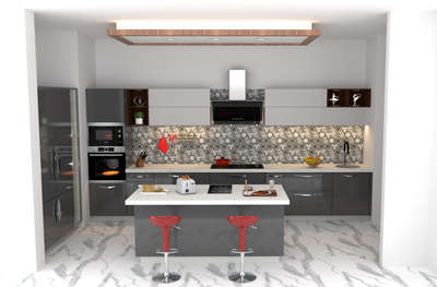 island Kitchen Design 
#3d #view  #3d_rendering 
#ModularKitchen  #modular  #Modularfurniture  #modularhouse  #interiorghaziabad  #interriordesign  #interiordesigers  #Architectural&Interior  #design