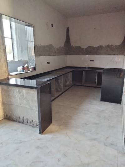 grenite modular kitchen  #ModularKitchen  #kitchan  #Barcounter  #brekfasttable  #kitchantiles