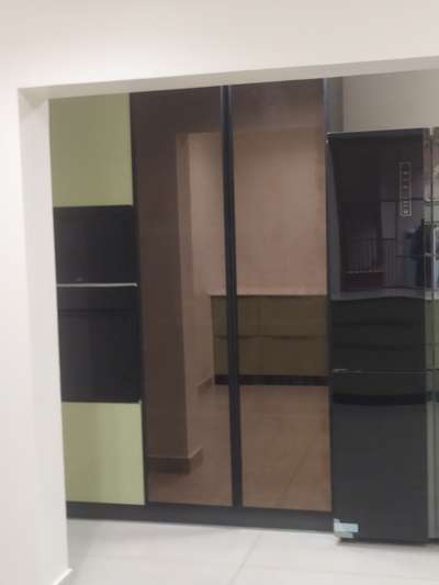 tinted glass aluminum frame door