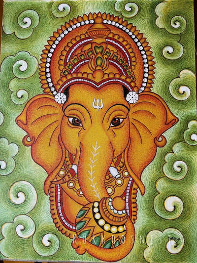 traditional art #vinayakamuralpainting
#AcrylicPainting #HomeDecor #WallDecors #DecorIdeas #poojaroomdecor #homedecoration