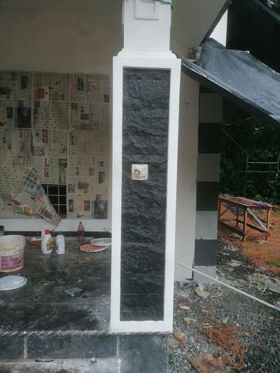 Natural stone polishing work