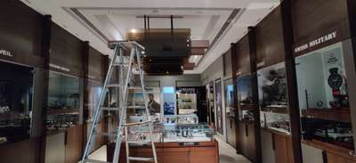 *false ceiling *
pop ceiling Rs 120 - 140 per sqft 
gypsum ceiling Rs 75 - 90 per sqft 

Note - cob and Patt Running feet measure.