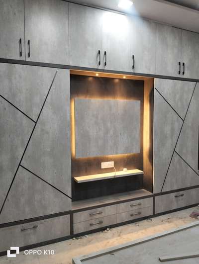 wardrobe with tv unit design  #WardrobeIdeas  #wardrobeimages  #saledingwardrobe
 #TVStand  #tvunits  #small_tvunit