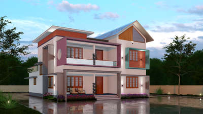Exterior 3D
 #Contractor  #ContemporaryHouse 
 #exteriordesigns