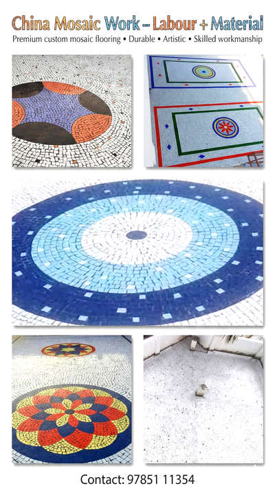 #China mosaic tail work - Lebour+material perfect solution waterproofing