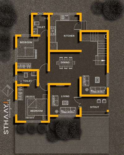 Budget Home Plan 🏡 4BHK | DOUBLE STORY | 
GROUND FLOOR 
● Sitout 
● Living 
● F - Living 
● Dining 
● 1 Bedroom attached 
● 2nd Bedroom attached 
● Kitchen

FIRST FLOOR 
● 3rd Bedroom 
  attached
● 4th Bedroom attached 
● U-LIVING
● BALCONY 
 

.
.
.
#sthaayi_design_lab #sthaayi 
#floorplan | #architecture | #architecturaldesign | #housedesign | #buildingdesign | #designhouse | #designerhouse | #interiordesign | #construction | #newconstruction | #civilengineering | #realestate #kerala #budgethome #keralahomes #1660