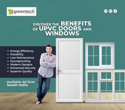 Embark on a journey of discovery with Greentech UPVC doors and windows:

🌟 Illuminate your space with energy efficiency.
💪 Embrace durability that withstands time's test.
🛠️ Enjoy low maintenance for hassle-free living.
🔇 Experience the serenity of soundproofing.
🎨 Transform your home with modern designs.
🔒 Prioritize security with enhanced features.
✨ Elevate every detail with superior quality craftsmanship.

Unveil the magic of Greentech - where innovation meets imagination. #GreentechUPVC #discoverthedifference