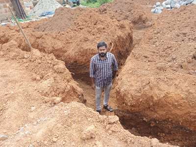 5 ft depth foundation            #construction #Contractor  #HouseConstruction  #mannarkkad