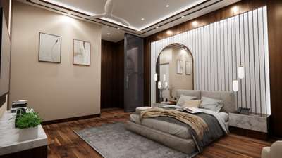 Recent interiors and rendering done for bedroom. #MasterBedroom