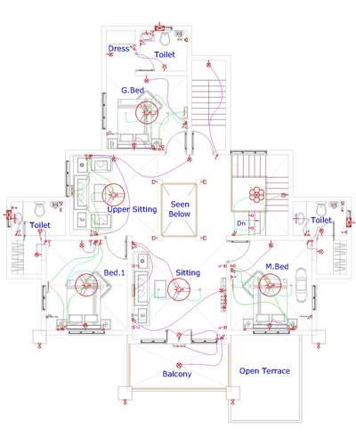 #electrical drawing #CivilEngineer  #keralahomedesign #Electrical #rs2000