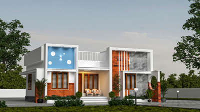 വീടിന്റെ 3D വ്യൂ.
#budget #3d #KeralaStyleHouse #KitchenIdeas #3dmodeling #economical #keralahomeplans #exteriordesigns #InteriorDesigner