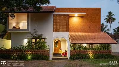 completed residence at Sreevaraham, Trivandrum  
 #tropicaldesign #architecturedesigns #Residentialprojects #tradition #terracotta #architectsinkerala #southindianarchitecture