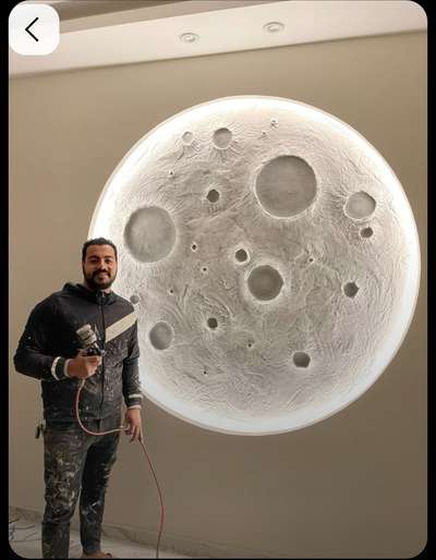 Moon Art on wall 
 #interiordecor  #WallDecors  #BedroomDecor  #drawingroom  #koloapp