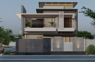 Front Elevation Design Modern Architect House Design 3d #FrontDoor #frontfacade #ElevationHome #architecturedesigns #InteriorDesigner #vastuexpert #moderndesign #KitchenInterior #furnitures #rendering #HouseRenovation #LUXURY_INTERIOR #waiting_for_next #levelup #50LakhHouse #3BHK #3000sqftHouse