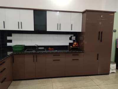 2 mm acrylic sheet setter 20 mm glass profile pantry unit and tendon box complete modular kitchen